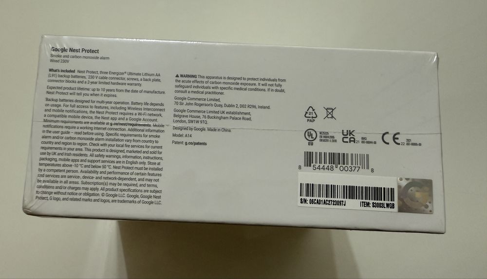 Detector de fum si monoxid de carbon smart