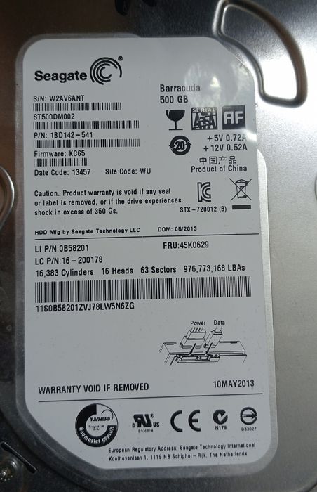 Жесткий диск HDD 500 ГБ для пк