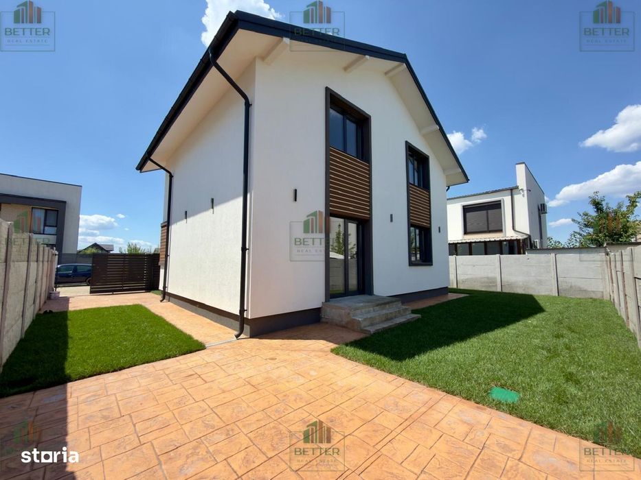 Casă de vânzare individuală Berceni Ilfov- 5 camere - La cheie, Asfalt