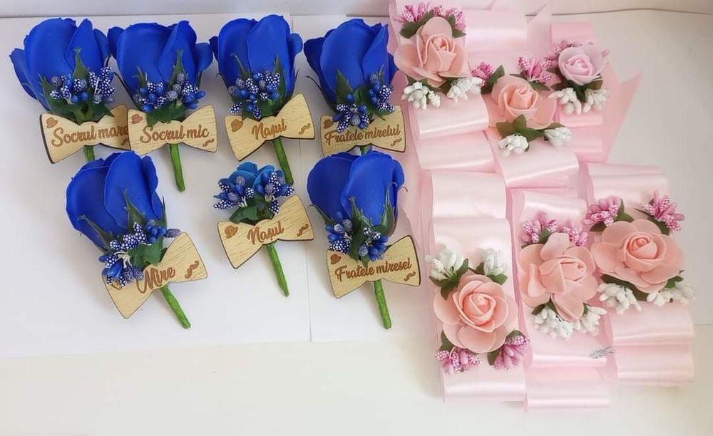 Buchete mireasa/nașa Lumânări de nunta/botez