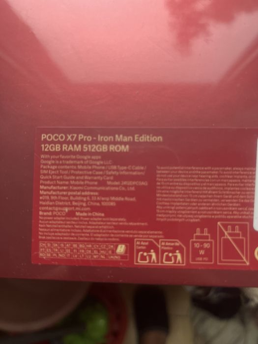Vand tlefon Poco X7 Pro..model IRON MAN
