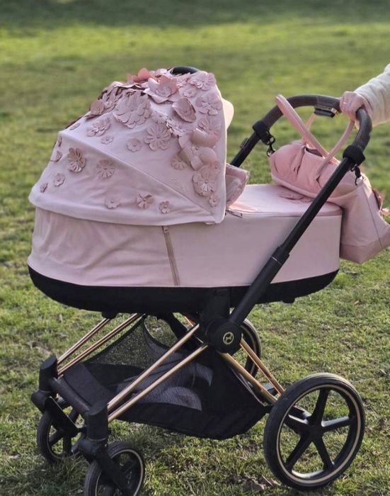 Кош за новородено Cybex Priam 4 /e-PRIAM Simply flower pink