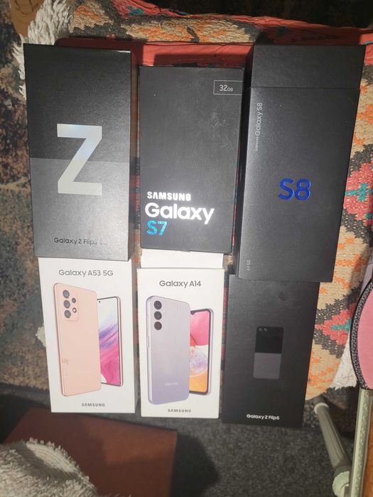Lot 6 cutii telefoane empty goale toate samsung