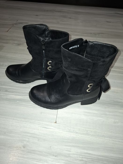 Дамски черни боти Tendenz ,размер 39.