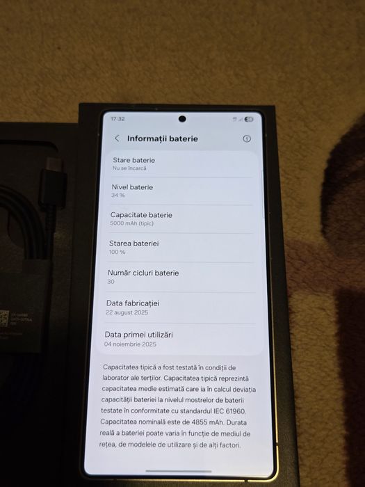 Samsung S25 Ultra 512 GB - Garanție