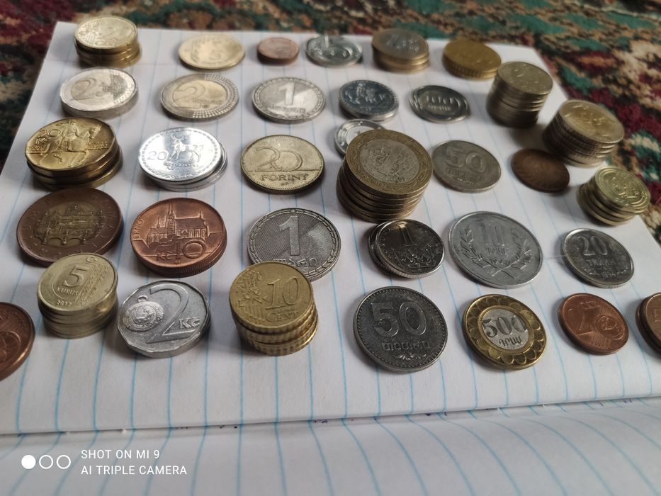 Разни монеты коллекция Turli  Tangalar koleksiya