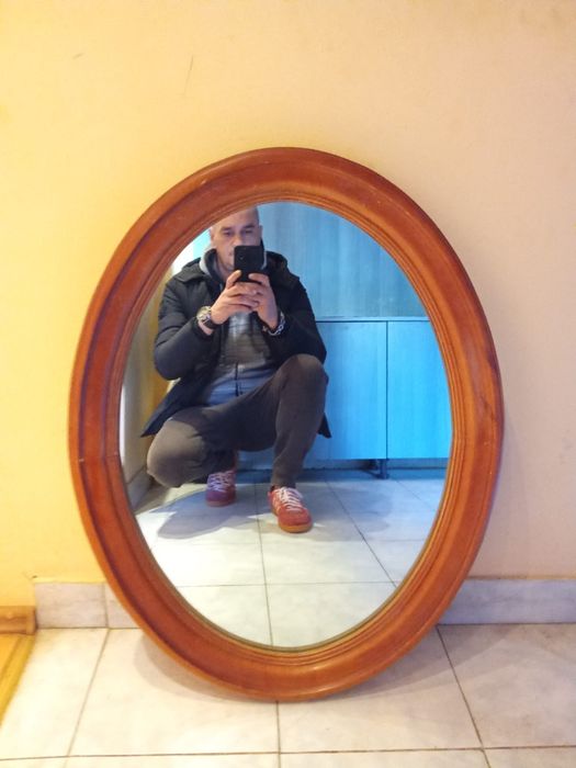 Vand oglinda din lemn masiv