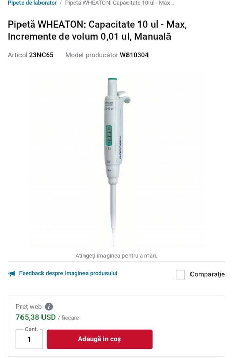 Micro pipetă  Laborator, analize