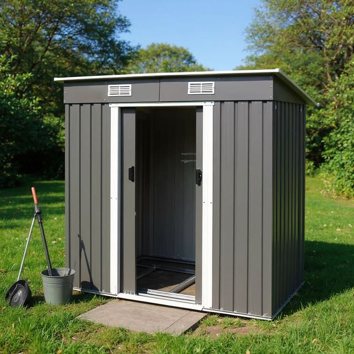 Градинска стоманена барака