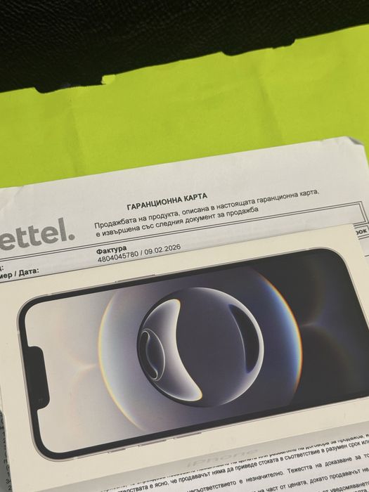 ЗАПЕЧАТАН 128GB iPhone 16e Гаранция Yettel 2029г. 16 e White | Бял