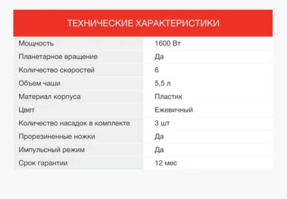 Планетарный миксер StarWind SPM7168