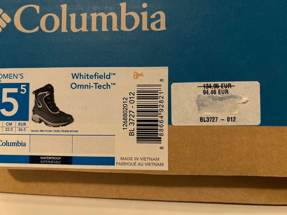 Vand bocanci Columbia Witefield Omni-Tech de Iarna Dama