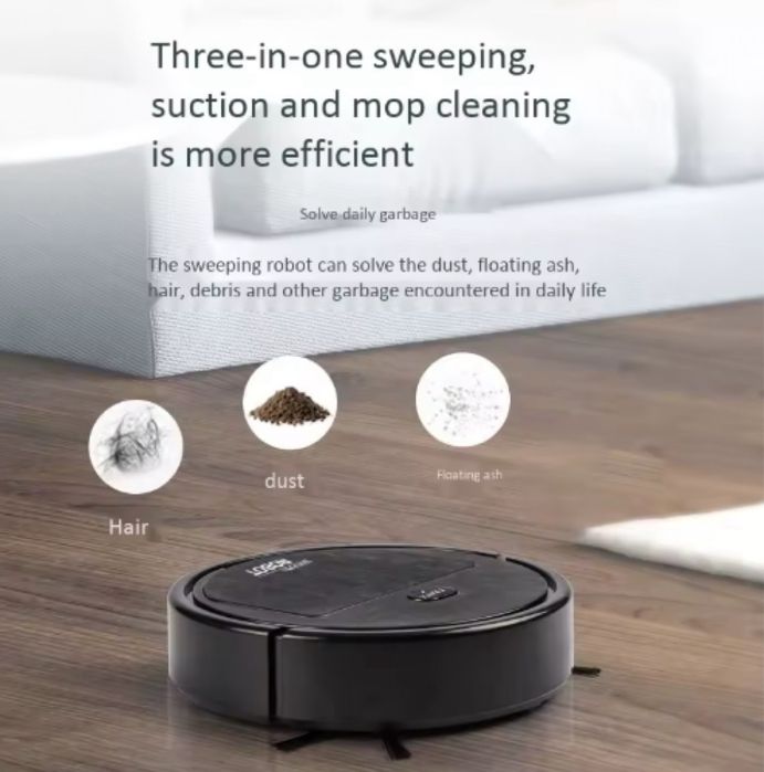 прахосмукачка робот 3в1 две четки и моп за почистване на домакинство