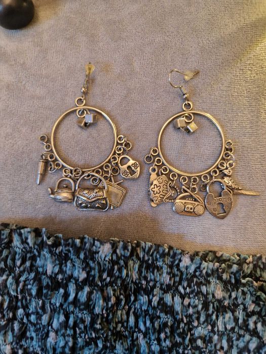 Бохо гащеризон XS/S + ръчно изработени обеци