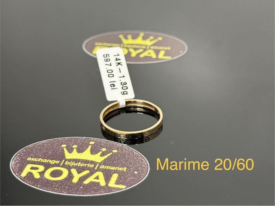 Bijuteria Royal: Inel tip Verigheta Ur 14k 1.30 gr