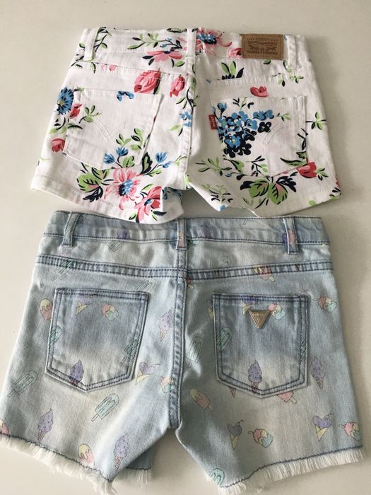 Pantaloni scurti fete Guess si Levis noi!!