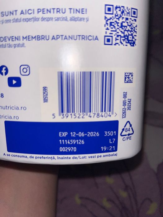 Vând Aptamil Confort 1 sigilat