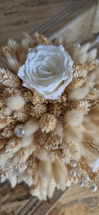 Buchet mireasa flori criogenate