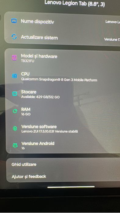 Lenovo legion tab gen 3 16gb ram