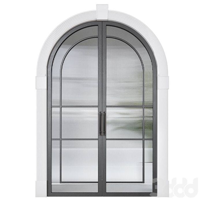 Лофт двери из металло каркаса со стиклом