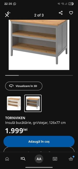 Insula de bucatarie TORNVIKEN