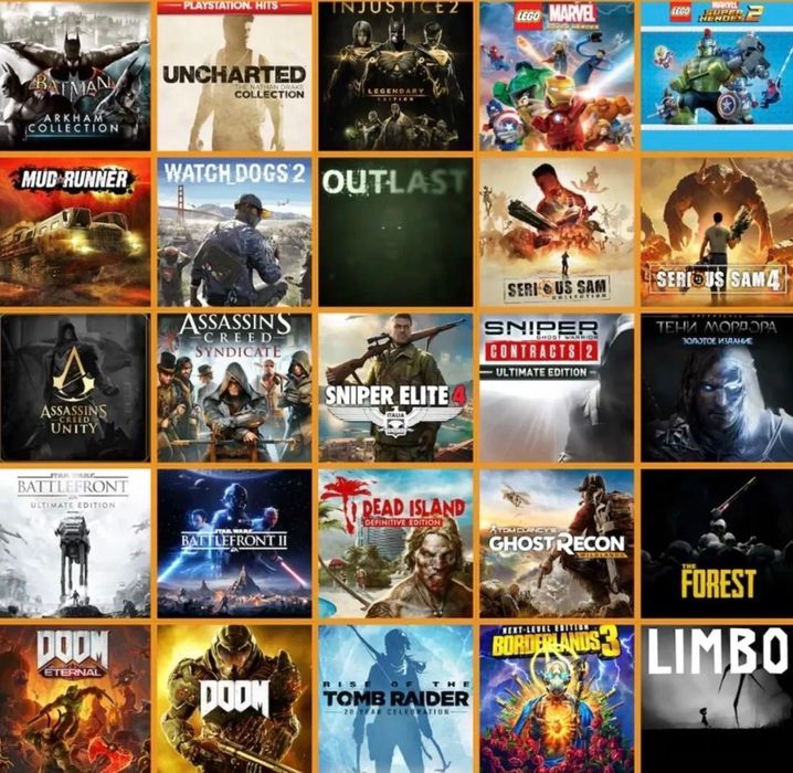Продажа игр на ps 4,5