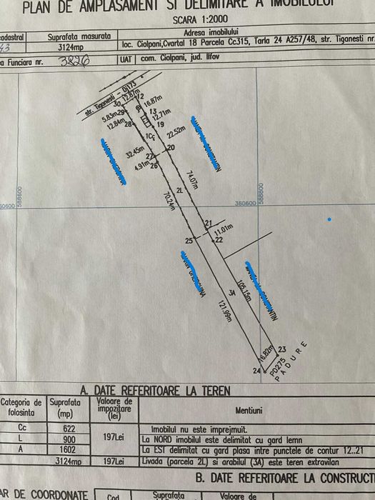 Vand teren Ciolpani  / Schimb cu apartament in Bucuresti