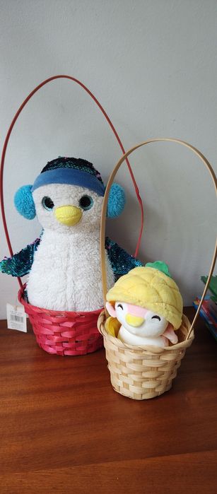 coșuleț și pinguin/ cadou de Paște pentru copii