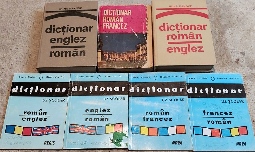 Dicționare diverse – român, englez, francez