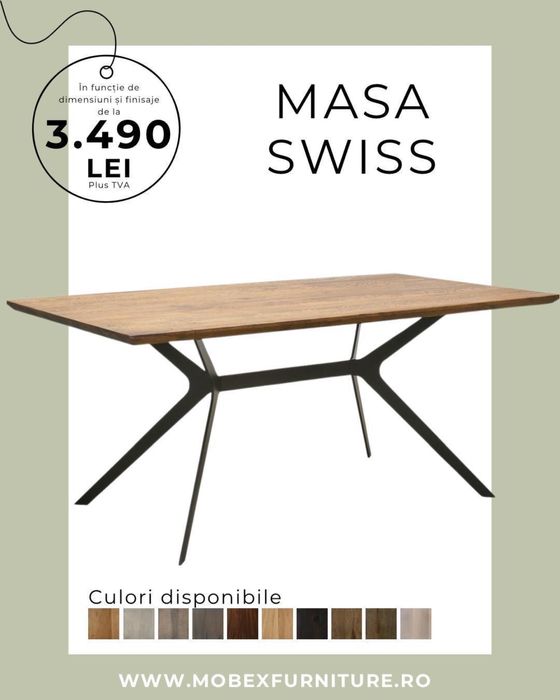 Mese din lemn de stejar-Fabrica-Posibilitate personalizare