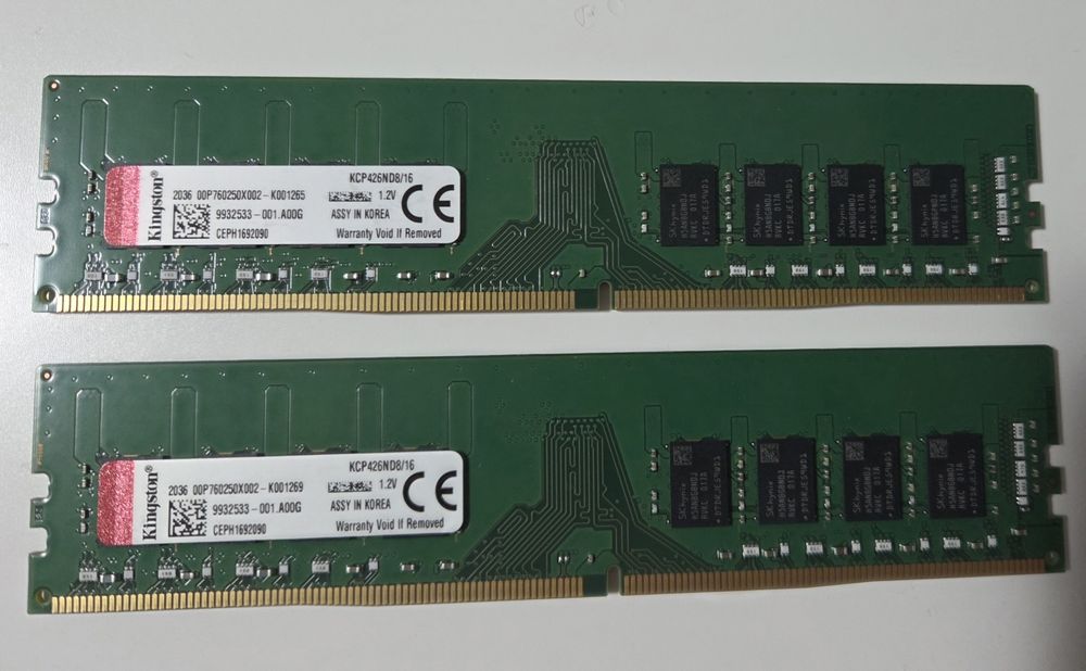Kit memorie RAM Kingston - 2x16GB DDR4 2666MHz