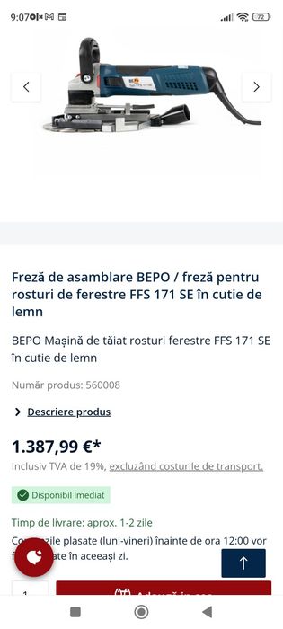 Mașina de frezat BEPO