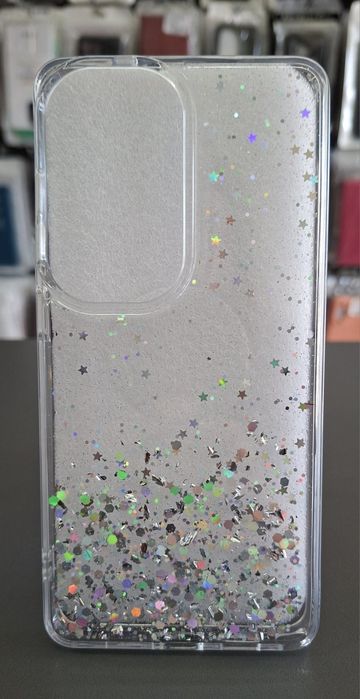 Силиконов гръб блестящ за Samsung S26 Ultra прозрачен кейс с брокат