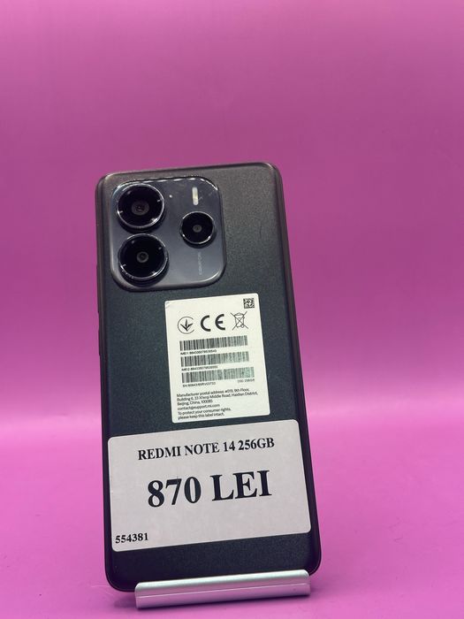 Redmi Note 14 256gb •Amanet Matei Crangasi• 554381