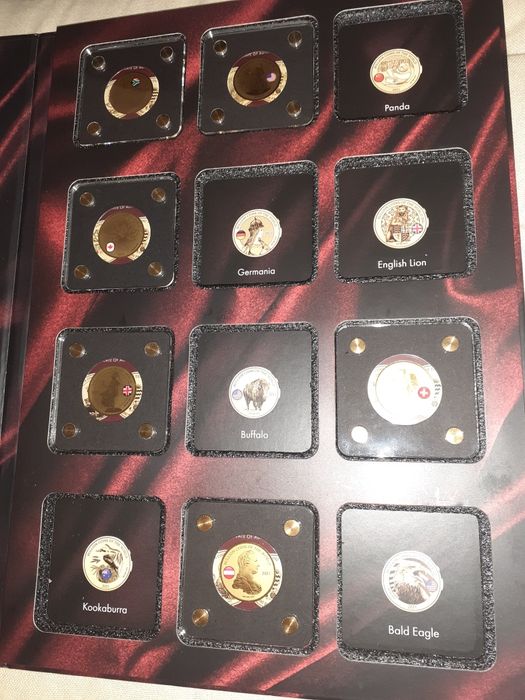 6 monede din aur 24k 1/500oz din seria Bullion Coins of the World 2021