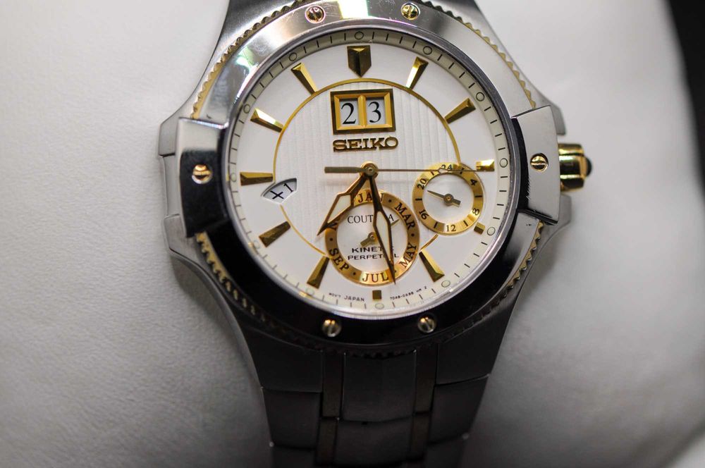 Мъжки японски часовник - Seiko Coutura Kinetic - Perpetual calendar