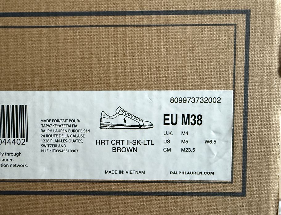 Polo Ralph Lauren Hrt Crt II ОРИГИНАЛ дамски сникърси/кецове велур 37