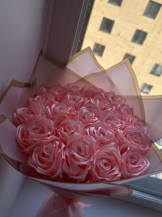 Атласные розы под заказ