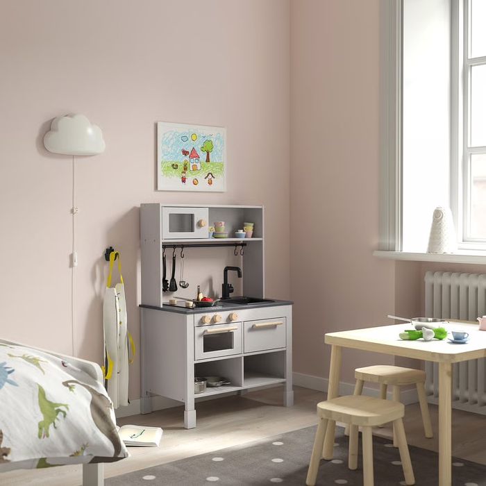 Silltrut, Ikea, Bucătărie pentru copii, gri, 68x40x100 cm