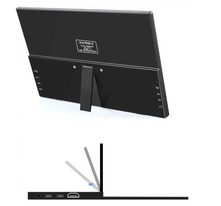 Monitor Portabil Prechen Touchscreen, 15.6 inch, 1080p, , USB-C HDMI ...