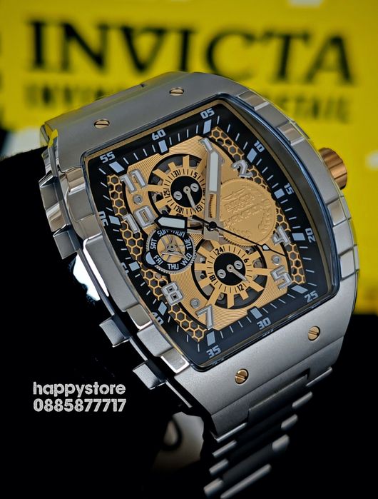 INVICTA Racing Champions Silver 47 mm, Инвикта нов ръчен часовник