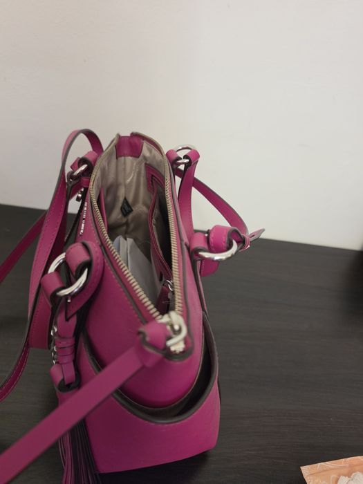 Geantă Michael kors- roz fucsia piele naturală