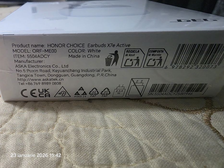 Câști Honor Choice Earbuds X7e Active