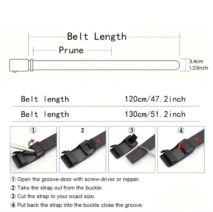 Мъжки тактически плетен колан с автоматична катарама/Работно-ежедневен