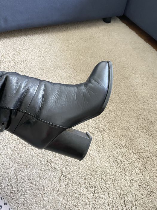 Cizme lungi Jil Sander navy, 35.5, imblanite