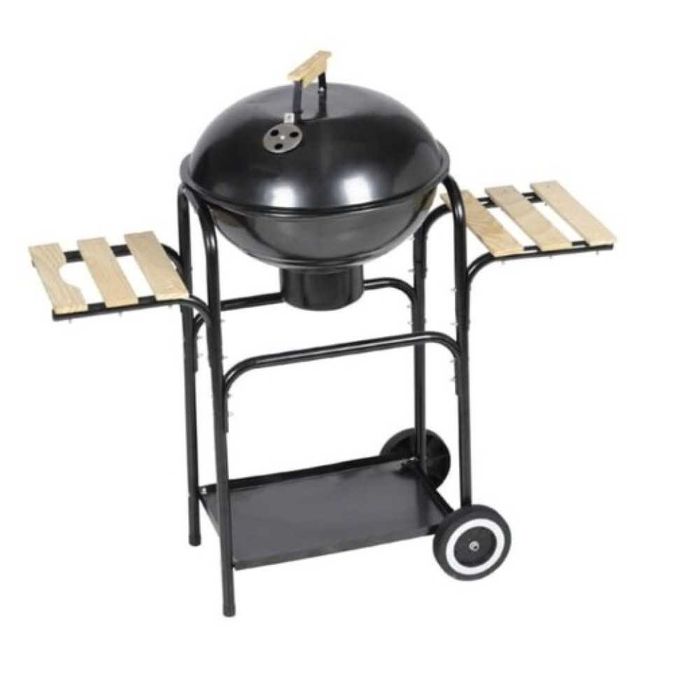 Голямо дворно барбекю 45 см. диаметър с две маси и колелца