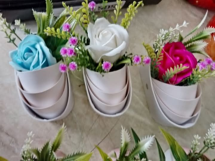 Кашпи с сапунена роза за 8март