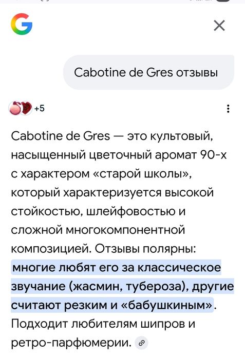 Cabotine Gres винтажный аромат для коллекционеров