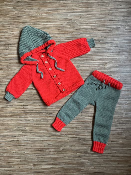 Вязаный костюм 6 мес (-/+)