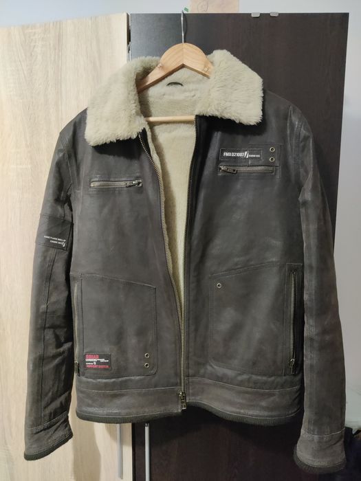 Geacă piele îmblănită Clock house